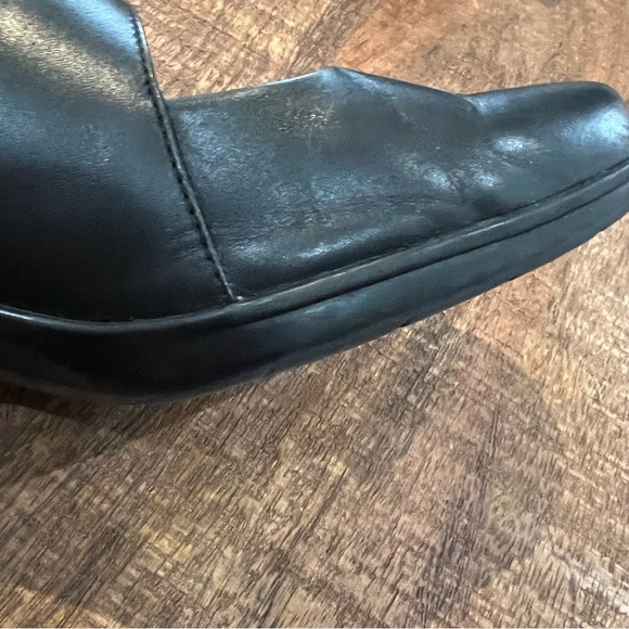 Clarks Mary Jane Size 11W Black Leather 11 Wide - Picture 13 of 16